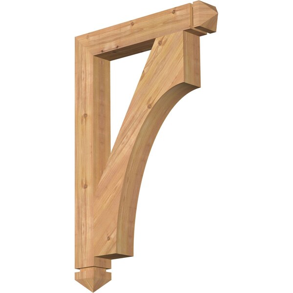 Ekena Millwork Westlake Arts & Crafts Smooth Bracket, Western Red Cedar, 3 1/2"W x 24"D x 36"H BKT04X24X36WTL03SWR - main